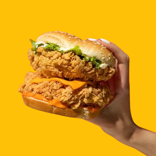 A One Double Decker Zinger Burger